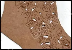 Cut shoe material sample from DOWIN's published application images